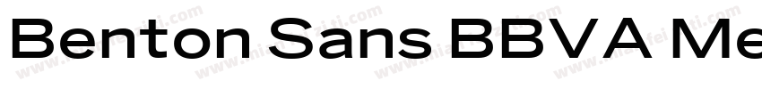 Benton Sans BBVA Medium字体转换